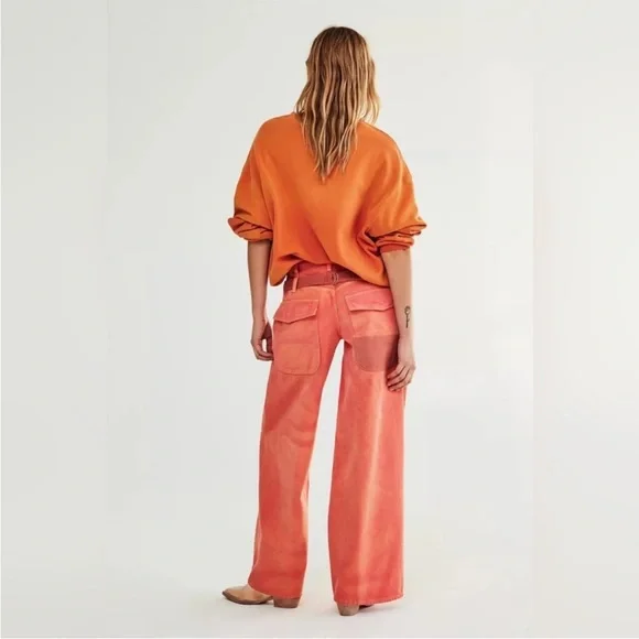 Free People x We the Free waterfall baggy wide leg jeans - Picture 4 of 14